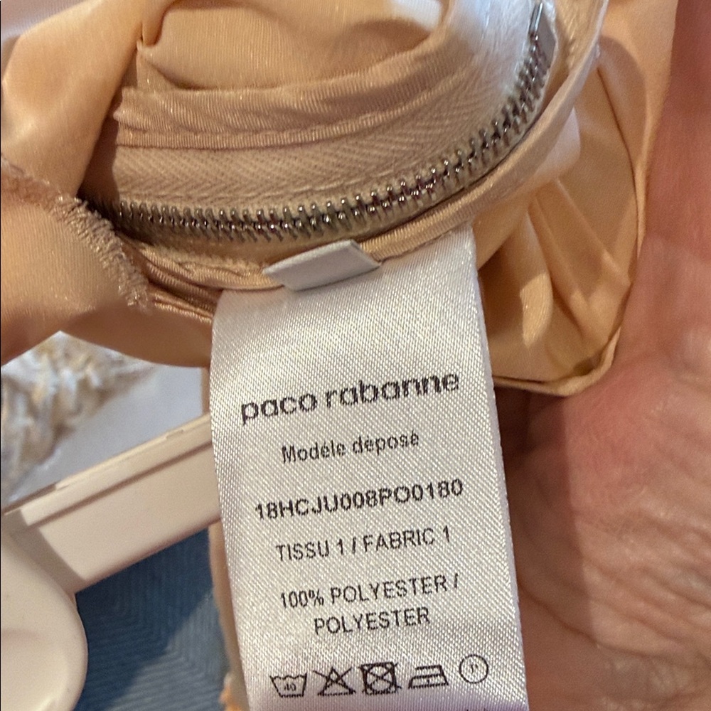NWT Paco Rabanne Peach Skirt - Picture 5 of 6